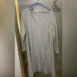 Victorias secret night gown grey color size small